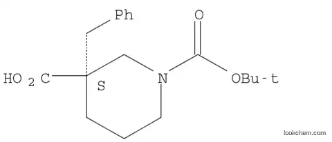 Molecular Structure of 170838-87-6 (4-Benzyl-1-(tert-butoxycarbonyl)piperidine-4-carboxylic acid)